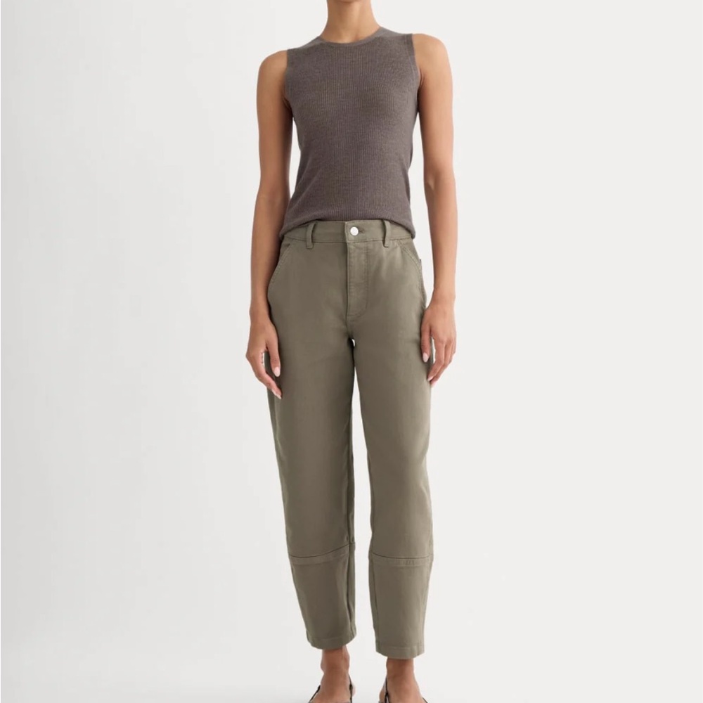 Everlane The Utility Barrel Pant in Taupe